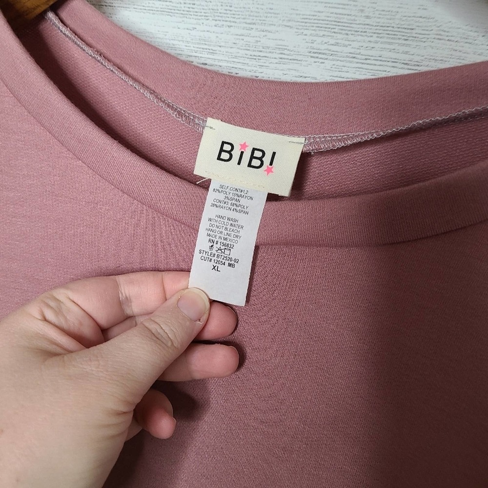 Bibi Multicolored Color Block Oversized Top Sz Xl… - image 3